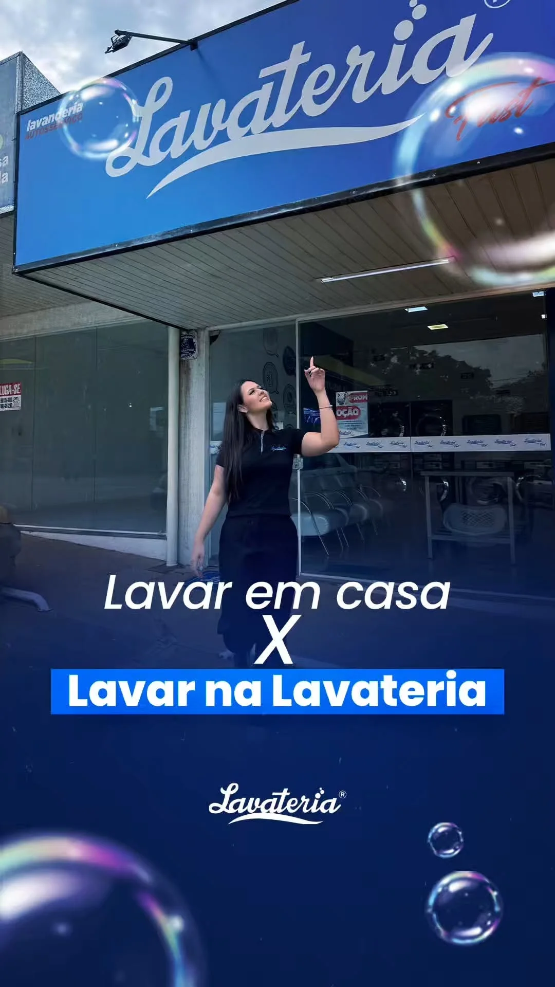 Fachada da Lavateria Fast